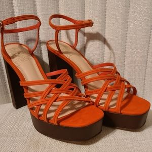 Vince Camuto - candy coral colored sandal